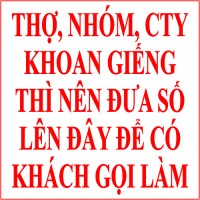 THỢ KHOAN GIẾNG