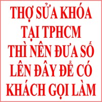 THỢ SỬA KHOÁ TPHCM