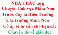 TƯ VẤN GIÁO DỤC MẦM NON