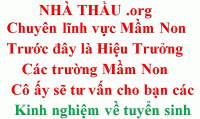 TƯ VẤN TUYỂN SINH MẦM NON
