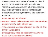 VẬT TƯ SỬ DỤNG TRONG PHẦN CHỐNG THẤM